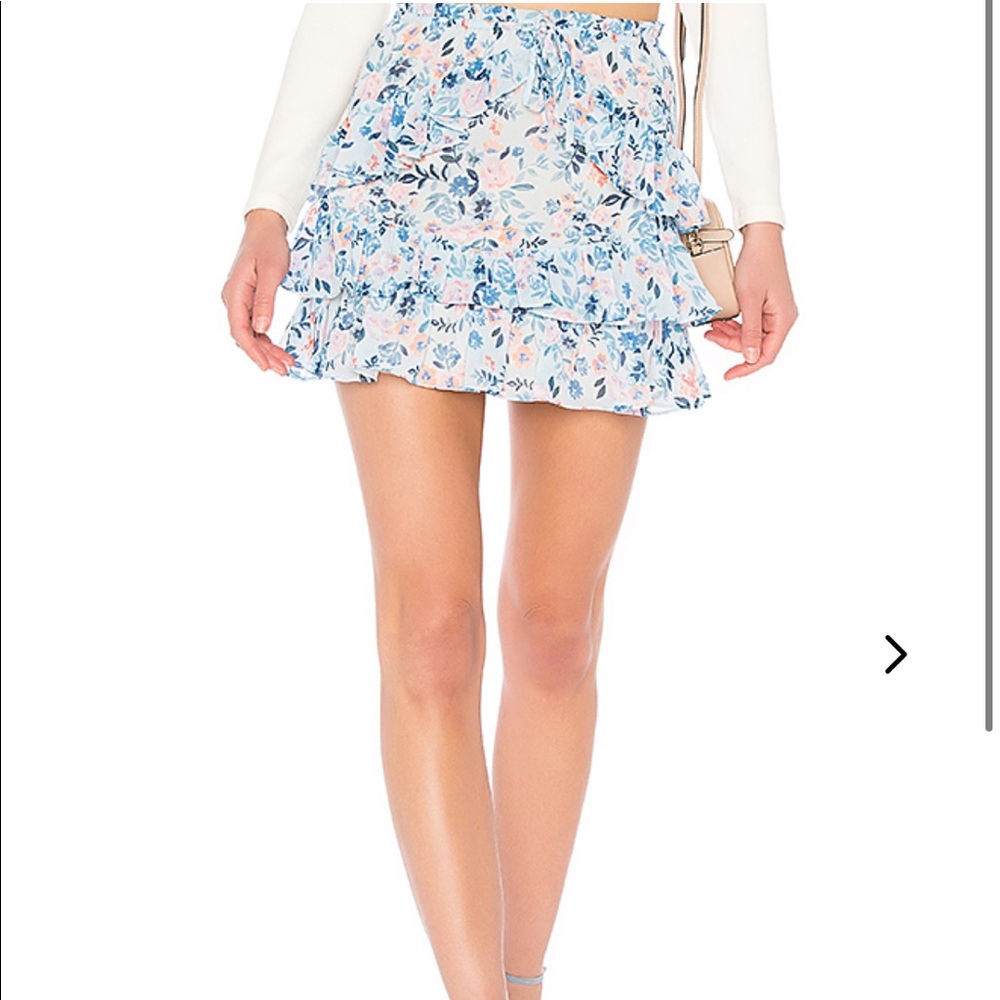 REVOLVE Floral mini skirt large